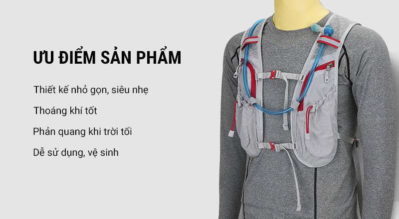 ba lo chay bo b008 phien ban moi chi tiet 04 Vest chạy bộ Topspeed Ixotno B008 5L - YCB.vn