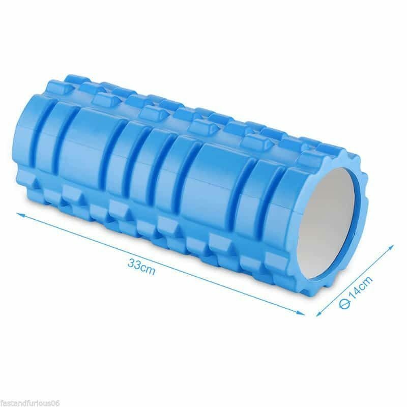 ong lan massage foam roller gai cung kich thuoc Ống lăn massage phục hồi cơ bắp (Foam Roller) - GRID 33cm - YCB.vn