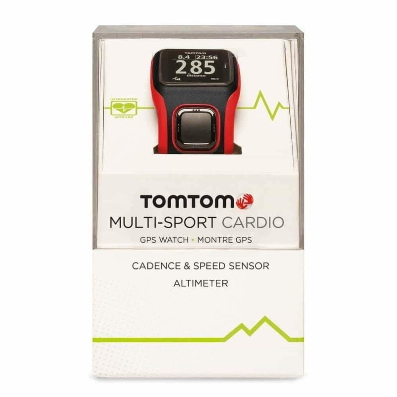 TomTom Multi Sport Cardio Black Red Bundle Box