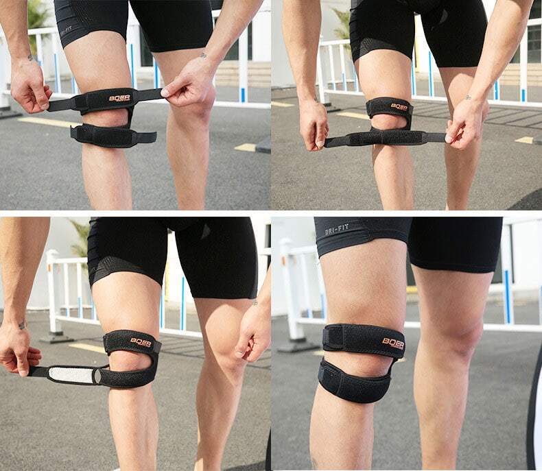Băng hỗ trợ gối knee strap bản đôi Boer KN02s 5 bang ho tro goi kn02s 07 Băng hỗ trợ gối knee strap bản đôi Boer KN02s - YCB.vn
