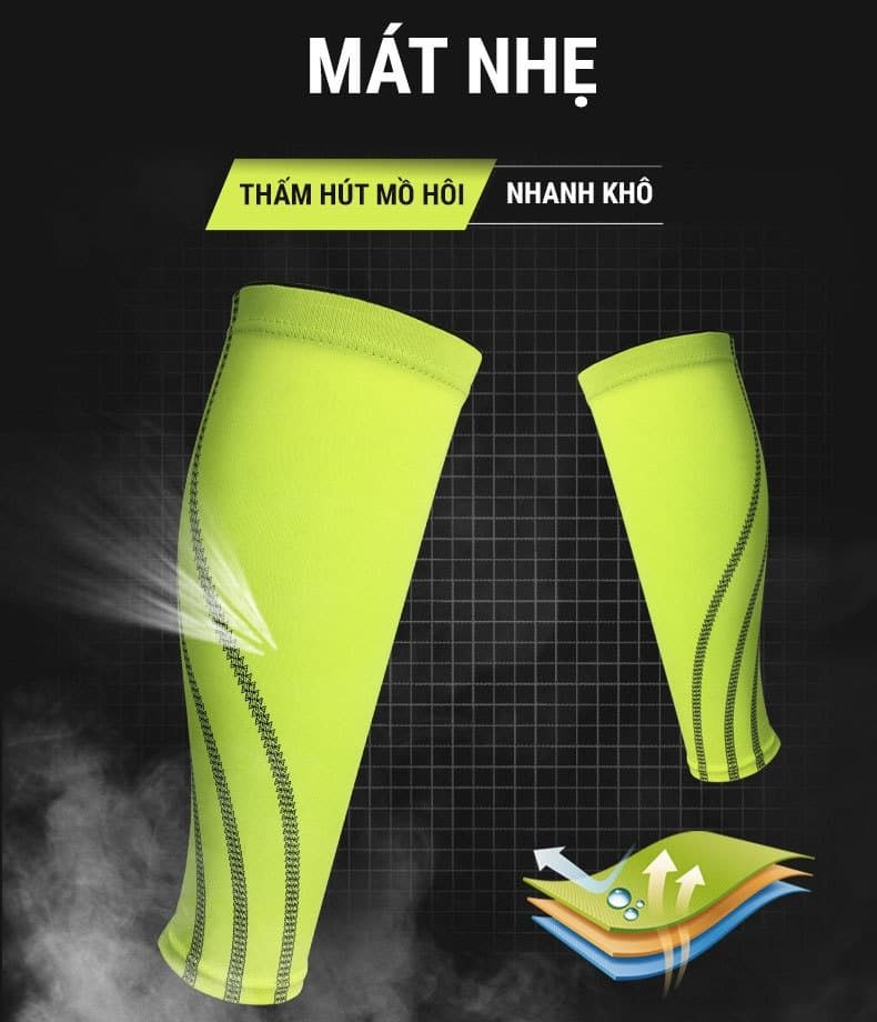vo bo ong chan compression leg sleeve LS01 chi tiet 04 Bó ống chân thể thao YCB Leg Compression LS01 - YCB.vn