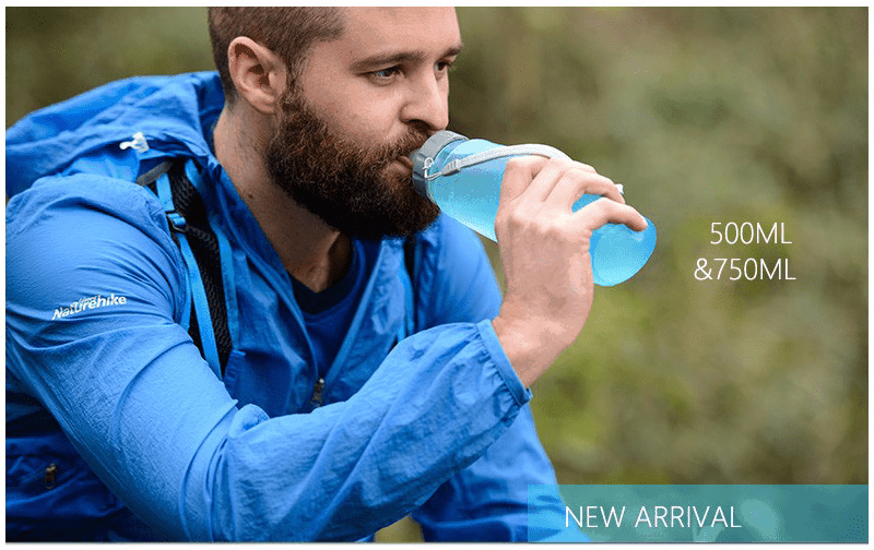 binh nuoc tpu dang gap naturehike 09 Bình nước TPU dẻo gấp gọn NatureHike (500ml / 750ml) - YCB.vn