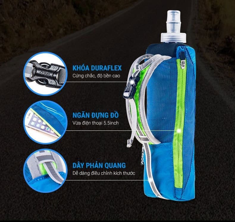 tui nuoc cam tay a008 chi tiet 2 Túi nước cầm tay Aonijie A008 (kèm chai nước 500ml) - YCB.vn