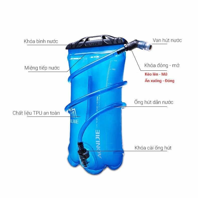 Túi nước thể thao cao cấp Aonijie (1.5 / 2 / 3 Lít) 3 tui nuoc the thao tpu Aonijie 09 Túi nước thể thao cao cấp Aonijie (1.5 / 2 / 3 Lít) - YCB.vn