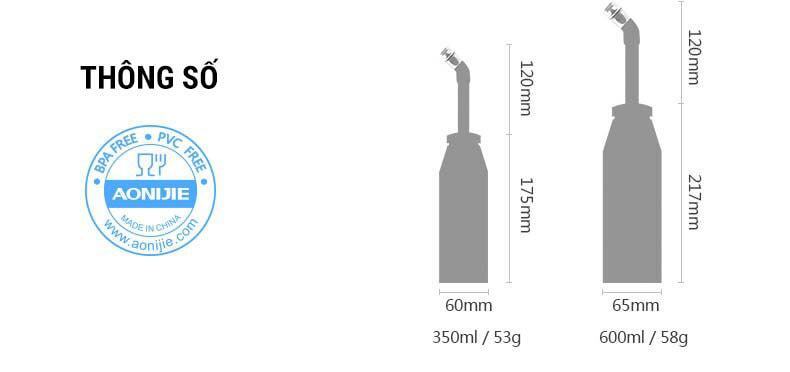 binh nuoc deo tpu aonijie ac006 10 Bình nước dẻo TPU có vòi hút soft flask Aonijie (350ml/600ml) - YCB.vn