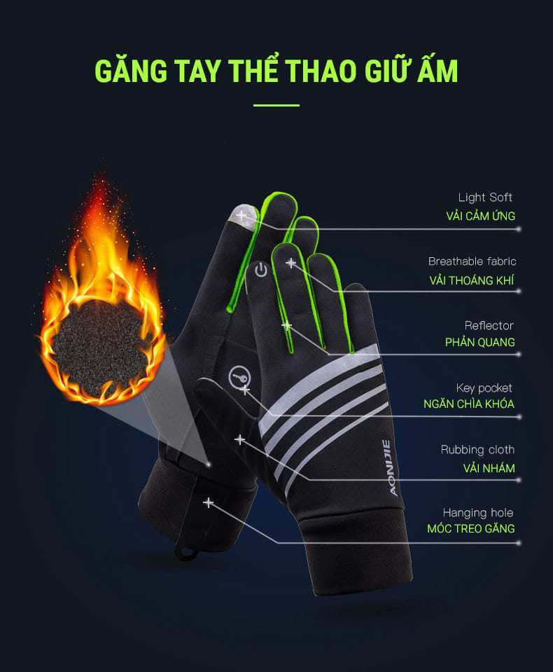 gang tay giu am aonijie 04 Găng tay thể thao giữ ấm Aonijie - YCB.vn