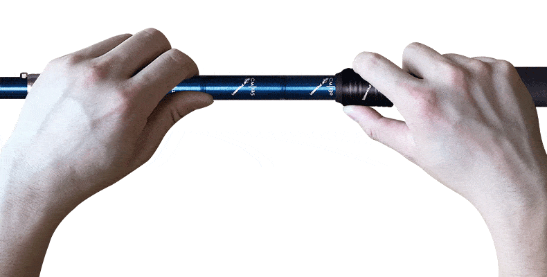 gay leo nui z pole pioneer ultra light pl 08 03 Gậy leo núi dạng gấp Z-pole Pioneer Ultra Light (PL-08) - YCB.vn