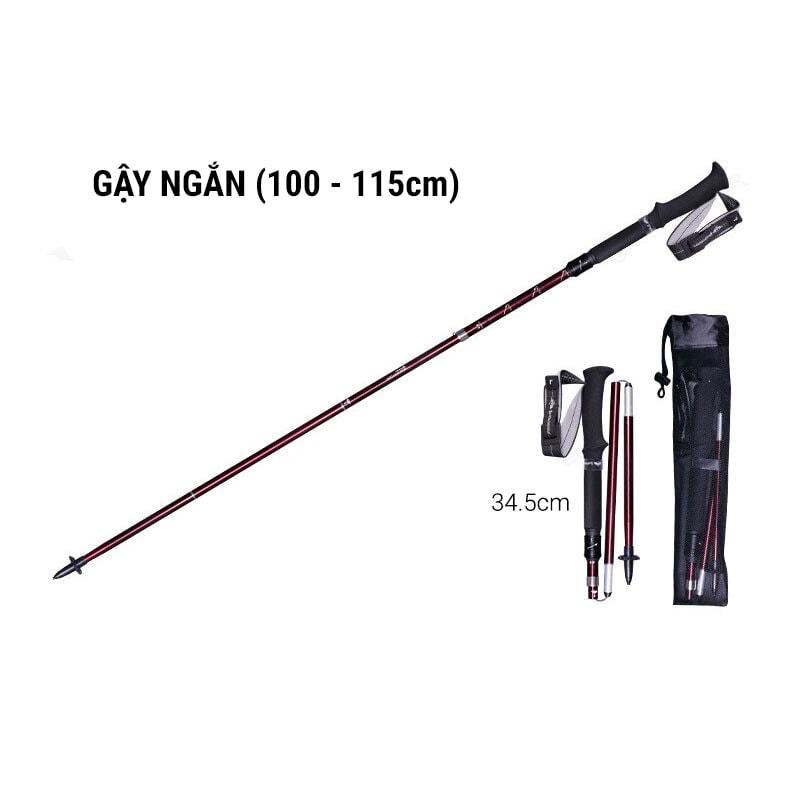 gay leo nui z pole pioneer ultra light pl 08 05 Gậy leo núi dạng gấp Z-pole Pioneer Ultra Light (PL-08) - YCB.vn