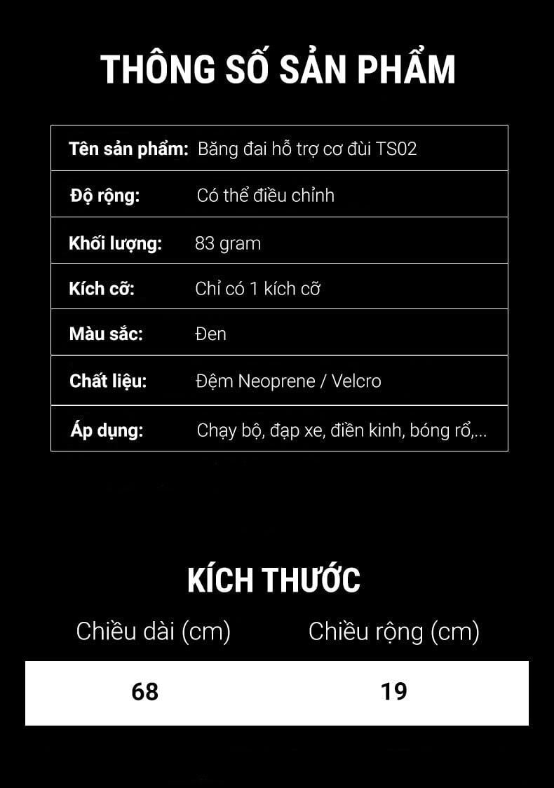 bang bo dui ts02 010 Đai bó hỗ trợ cơ đùi TS02 - YCB.vn