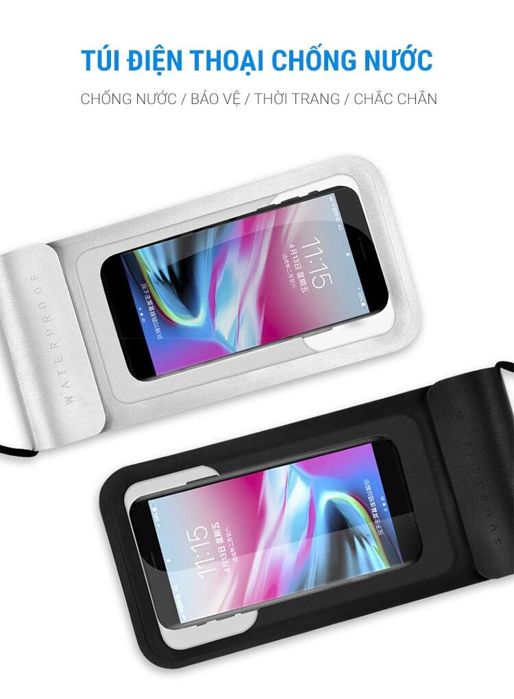 Túi đeo điện thoại chống nước A011 1 tui dung dien thoai chong nuoc a011 08 Túi đeo điện thoại chống nước A011 - YCB.vn