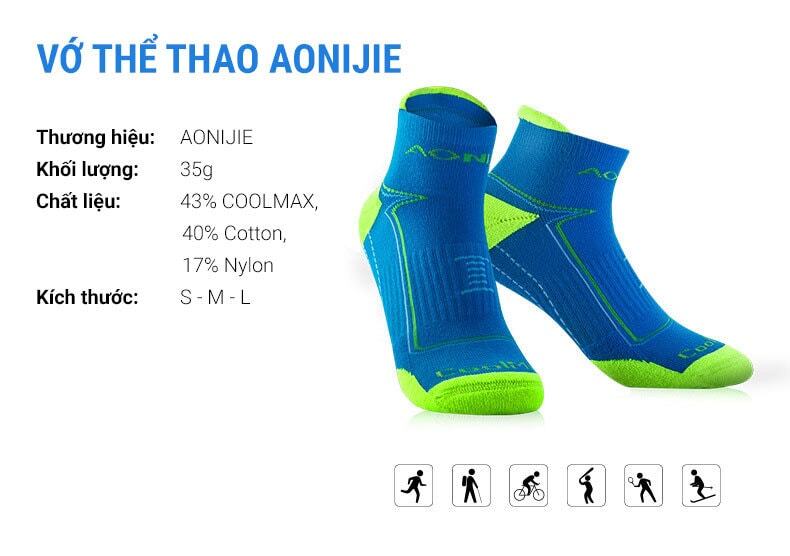 Vớ thể thao Aonijie CoolMax quarter 2 vo chay bo aonijie coolmax e4090 015 Vớ thể thao Aonijie CoolMax quarter - YCB.vn