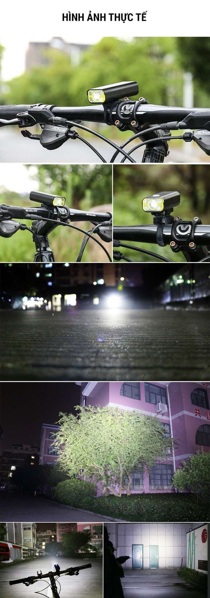 den led xe dap sac usb wheel up v9c 14 Đèn LED xe đạp trước pin sạc, chống nước Wheel Up V9C-400 - YCB.vn