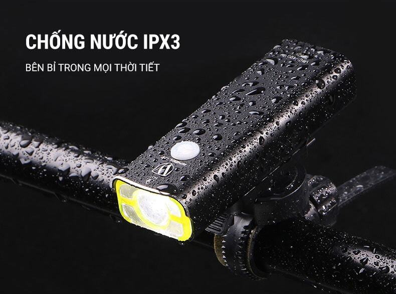 den led xe dap sac usb wheel up v9c 27 Đèn LED xe đạp trước pin sạc, chống nước Wheel Up V9C-400 - YCB.vn
