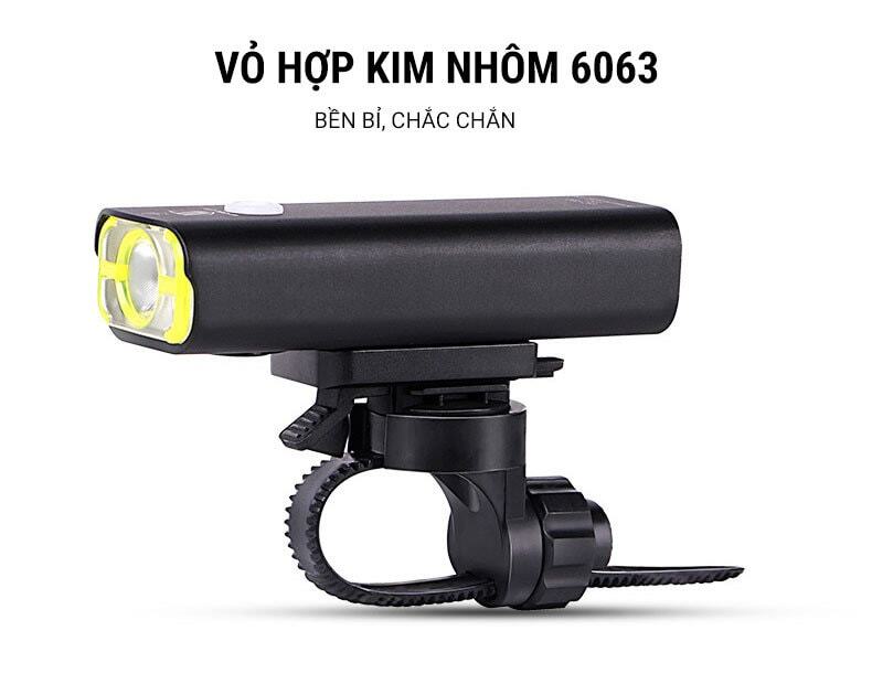 den led xe dap sac usb wheel up v9c 30 Đèn LED xe đạp trước pin sạc, chống nước Wheel Up V9C-400 - YCB.vn
