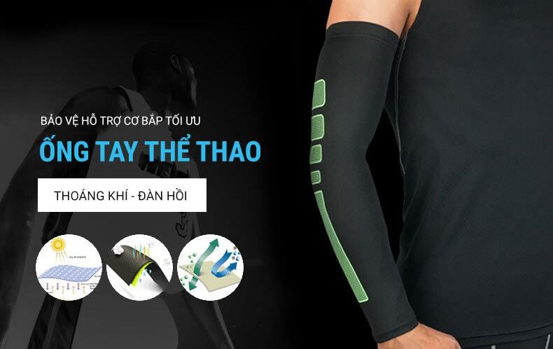 ong tay the thao as02 2 Ống tay thể thao YCB Arm Sleeves AS02 - YCB.vn