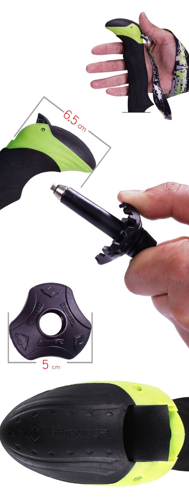 gay leo nui z pole carbon pioneer cobra 16 019 Gậy leo núi carbon dạng gấp Z-pole Pioneer Cobra 16 (PL-10) - YCB.vn