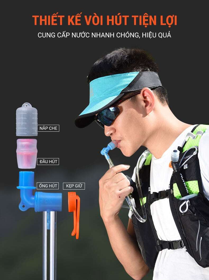 tui nuoc the thao aonijie tpu new 06 Túi nước thể thao Aonijie phiên bản mới (1.5 - 2.5 Lít) - YCB.vn