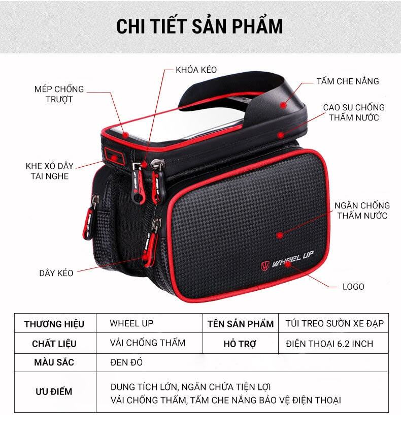 Túi treo điện thoại sườn xe chống nước Wheel Up (TB-01) 1 tui treo suon xe dap wheel up sb 02 19 Túi treo điện thoại sườn xe chống nước Wheel Up (TB-01) - YCB.vn