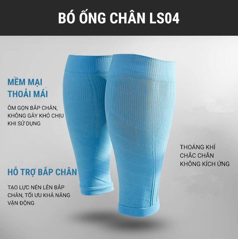 bo ong chan ls04 008 Bó ống chân thể thao YCB Leg Sleeve LS04 - YCB.vn