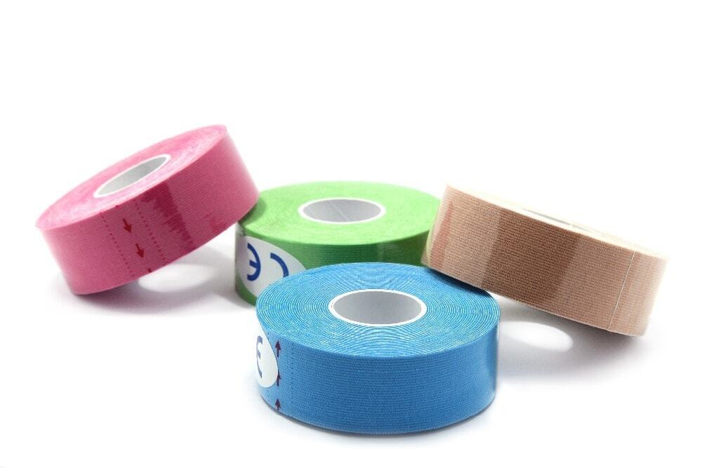 kinesiology tape 2 5cm 02 Băng dán cơ Kinesiology Tape Uncut 2.5cm (cuộn 5m) - YCB.vn