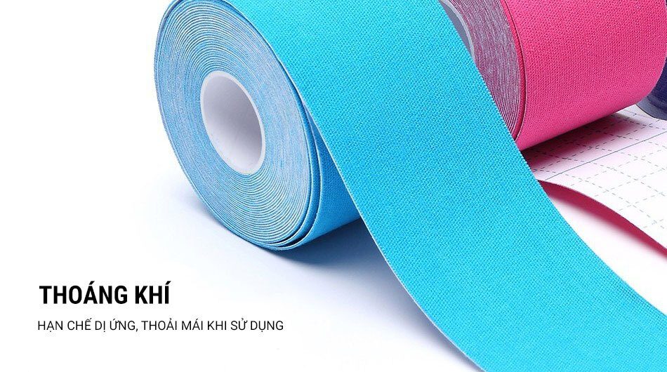 kinesiology tape 5cm pre cut 07 Băng dán cơ YCB Kinesiology Tape PreCut khổ 5cm (cuộn 20 miếng cắt sẵn) - YCB.vn