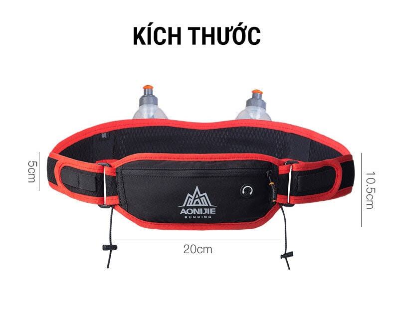 tui deo hong b029 010 Đai đeo hông thi đấu Aonijie Racer Belt B029 (kèm 2 bình nước 170ml) - YCB.vn