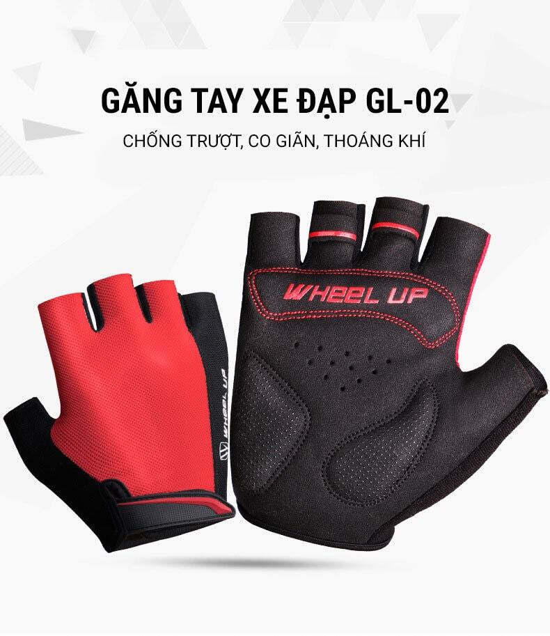 gang tay xe dap wheel up gl02 001 Găng tay xe đạp Wheel Up chống sốc GL-02 - YCB.vn