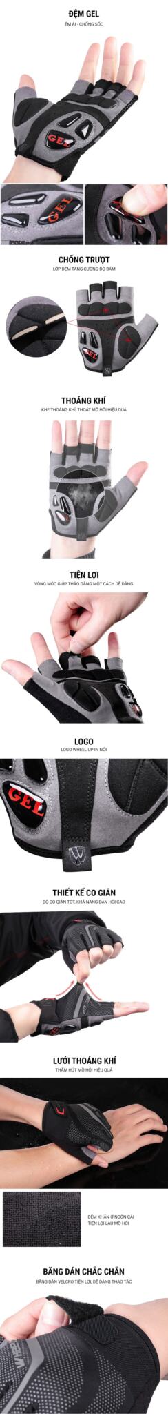 gang tay xe dap wheel up gl03 006 Găng tay xe đạp Wheel Up GEL (GL-03) - YCB.vn