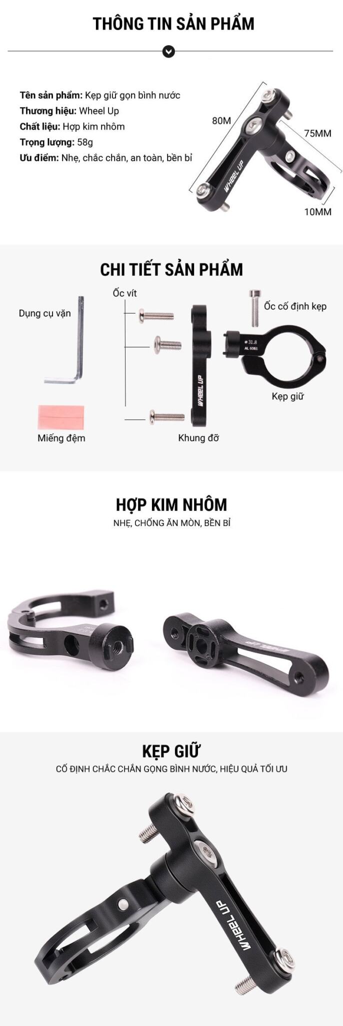 kep mo rong gan gong binh nuoc wheel up 004 Kẹp mở rộng gắn gọng bình nước Wheel Up - YCB.vn