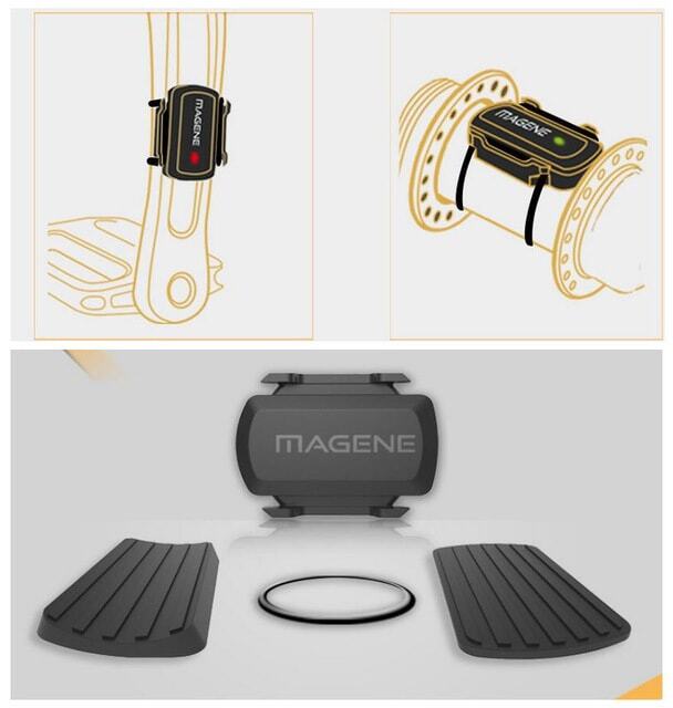 MAGENE gemini200 Speed Sensor cadence ant Bluetooth for Strava garmin bryton bike bicycle computer Cảm biến tốc độ và vòng tua chân đạp xe 2-in-1 Magene S3+ Sensor - YCB.vn
