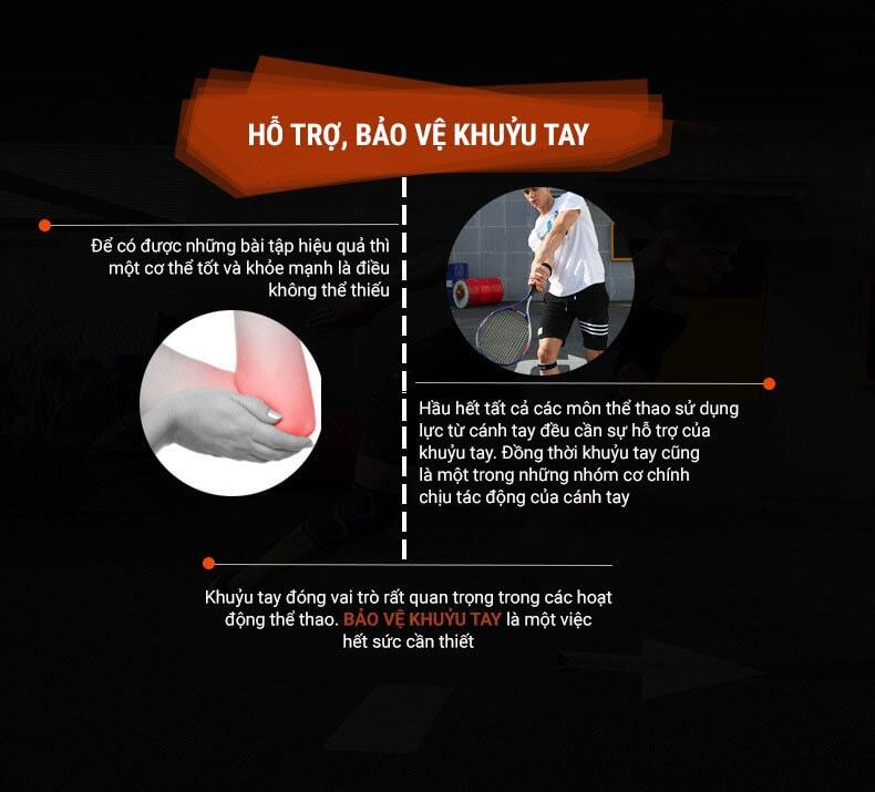 bang thun ho tro khuyu tay eb 01 6 Băng thun bảo vệ hỗ trợ khuỷu tay Boer EB01 - YCB.vn