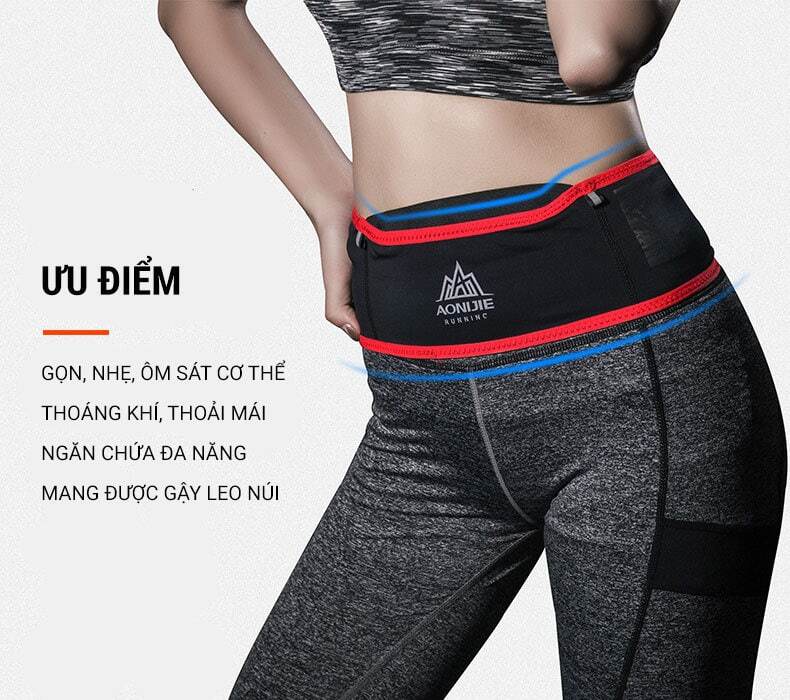 Đai đeo hông thể thao Aonijie Slim Belt B031 2 dai deo hong the thao aonjiie b031 003 Đai đeo hông thể thao Aonijie Slim Belt B031 - YCB.vn