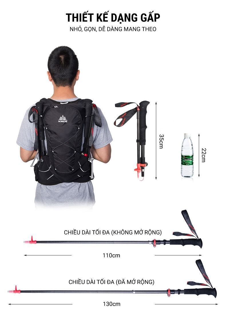 gay leo nui z pole aonijie 4 Gậy leo núi carbon Z-Pole Aonijie PL-12 (185 gram) - YCB.vn