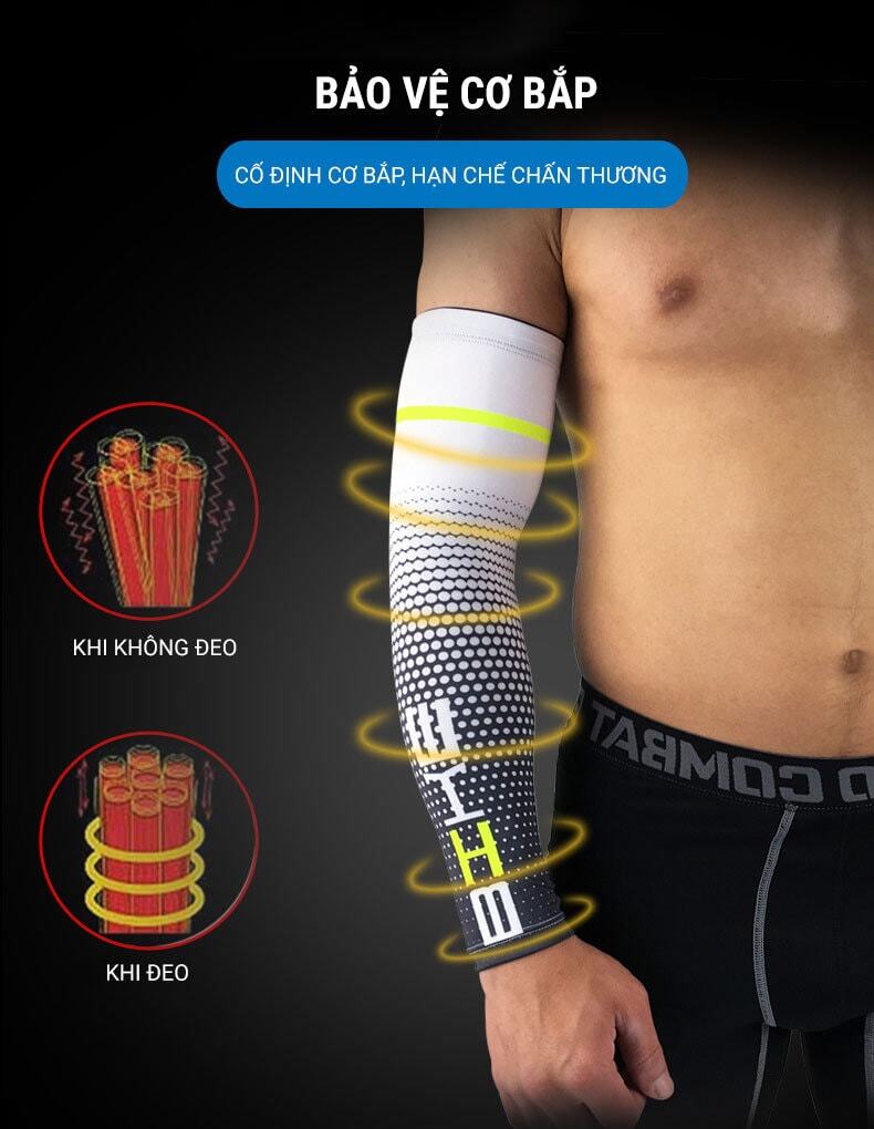 ong tay chong nang arm sleeve as03 1 04 Ống tay thể thao YCB Arm Sleeve AS03 - YCB.vn
