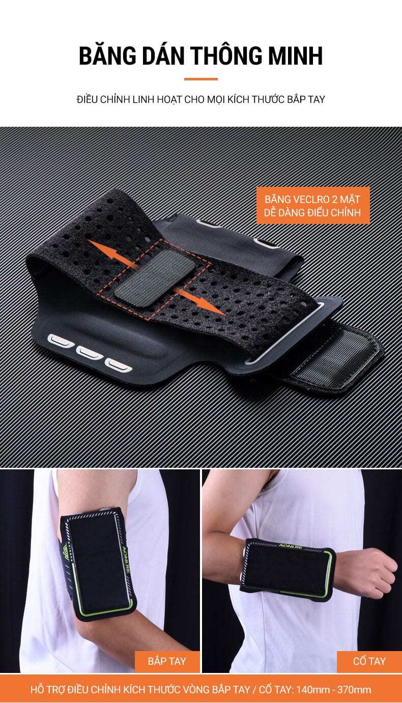 Armband thể thao chống nước Aonijie Pace-Arm (A014) 4 armband aonijie a014 025 Armband thể thao chống nước Aonijie Pace-Arm (A014) - YCB.vn