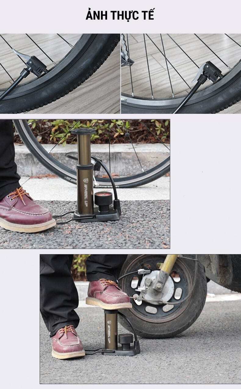 Ống bơm đạp chân Wheel Up Foot Pump 7 bom dap chan wheel up foot pump 11 Ống bơm đạp chân Wheel Up Foot Pump - YCB.vn