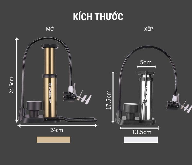 bom dap chan wheel up foot pump 14 Ống bơm đạp chân Wheel Up Foot Pump - YCB.vn