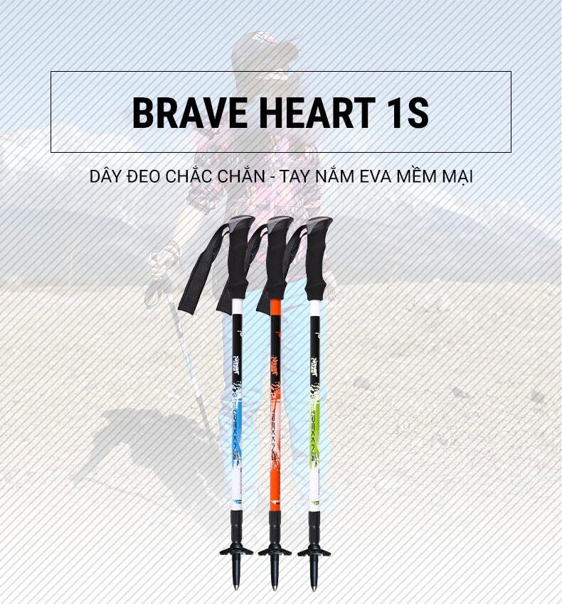 gay leo nui pioneer brave heart 1s pl 09 8 Gậy leo núi carbon chống sốc telescope Pioneer Brave Heart 1S (PL-09) - YCB.vn