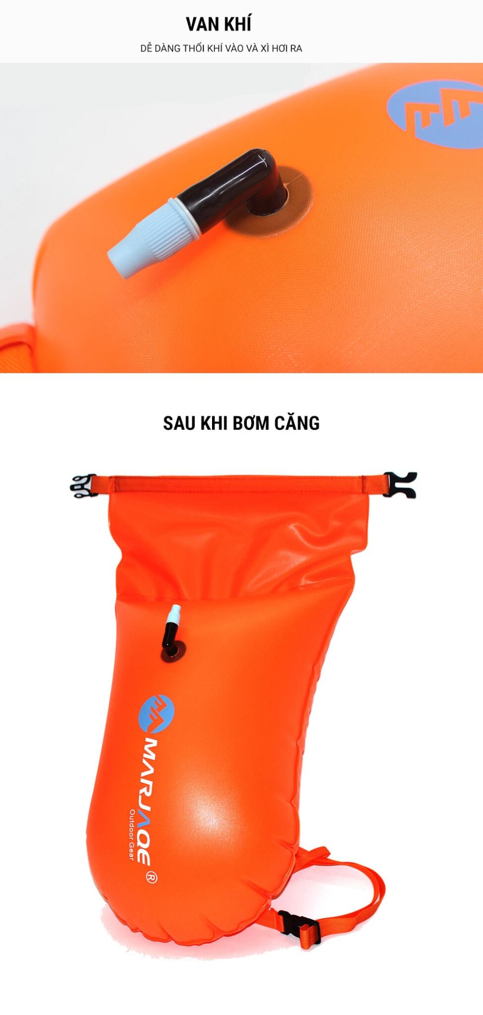 phao boi bien open water marjaqe 20l 14 Phao bơi biển open water Marjaqe Swim Buoy 20L - YCB.vn