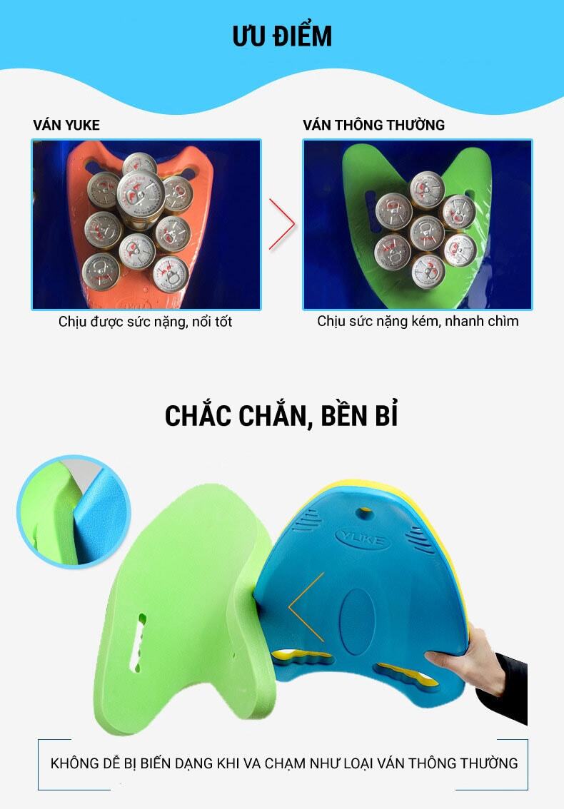 Phao ván bơi tim YUKE Heart Kickboard 1 phao van boi yuke kickboard square 7 Phao ván bơi tim YUKE Heart Kickboard - YCB.vn