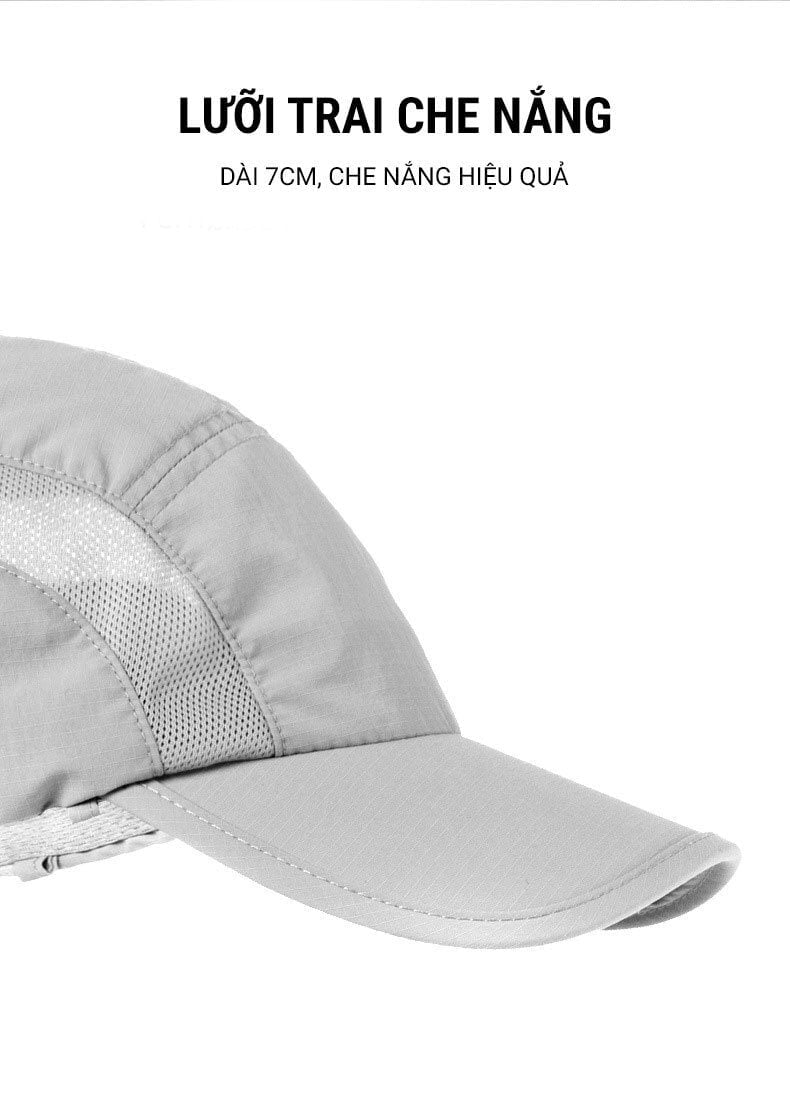 non che gay che mat chong nang naturehike h03 16 Nón chống nắng che gáy, che mặt UPF50+ Naturehike - YCB.vn