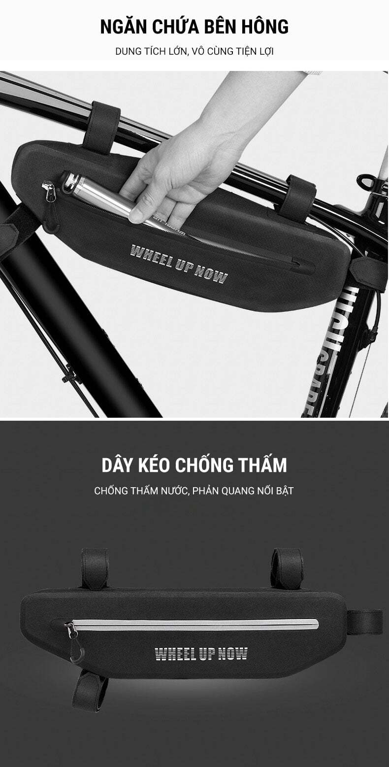 Túi treo sườn xe Wheel Up Frame Bag 4 tui suon xe wheel up frame bag tb 04 012 Túi treo sườn xe Wheel Up Frame Bag - YCB.vn