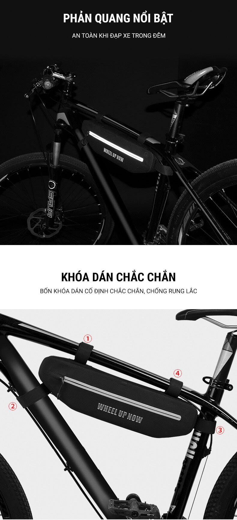 Túi treo sườn xe Wheel Up Frame Bag 5 tui suon xe wheel up frame bag tb 04 014 Túi treo sườn xe Wheel Up Frame Bag - YCB.vn