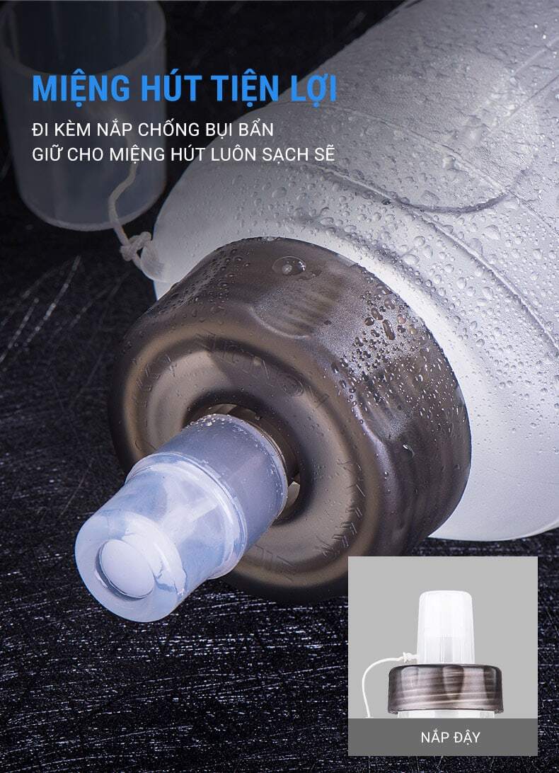 Bình nước dẻo Aonijie Quick Stow Flask (500ml) 3 binh nuoc deo aonijie quick stow flask 500ml 010 Bình nước dẻo Aonijie Quick Stow Flask (500ml) - YCB.vn