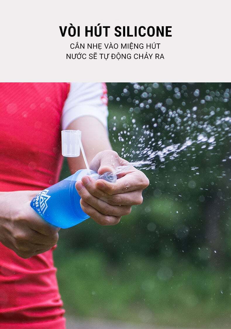 Bình nước dẻo TPU soft flask Aonijie SD19 (450ml) 5 binh nuoc deo aonijie soft flask 450ml 020 Bình nước dẻo TPU soft flask Aonijie SD19 (450ml) - YCB.vn