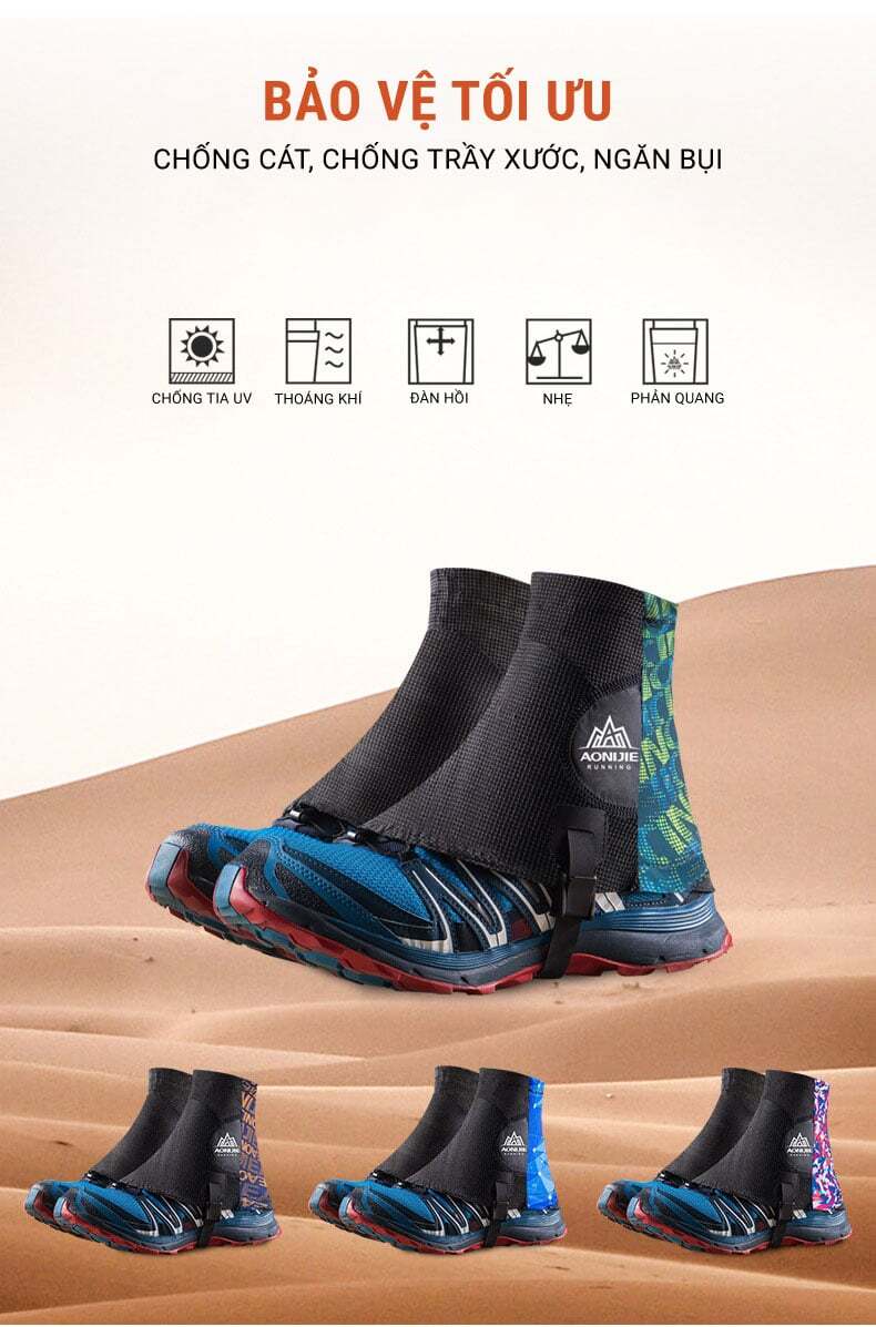 Xà cạp giày chạy địa hình Aonijie Trail Gaiters E941 3 Xà cạp giày chạy địa hình Aonijie Trail Gaiters E941 - YCB.vn