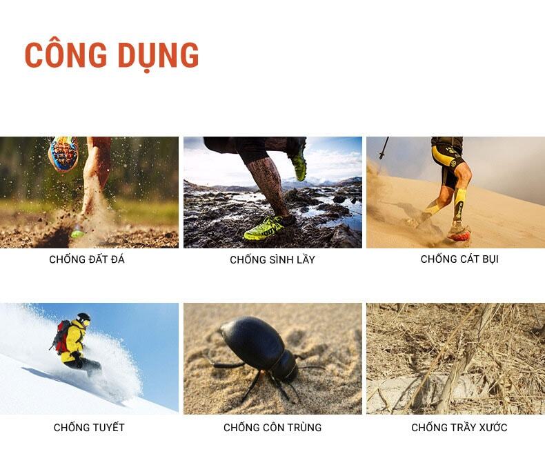 Xà cạp giày chạy địa hình Aonijie Trail Gaiters E941 9 Xà cạp giày chạy địa hình Aonijie Trail Gaiters E941 - YCB.vn