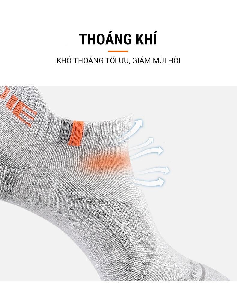 Vớ thể thao Aonijie CoolMax No Show Tab (combo 3 đôi) - YCB.vn