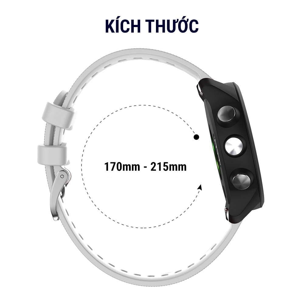 Dây đeo đồng hồ Garmin Forerunner 245 / 245 Music / 645 - Coros Pace 2 (20mm) 2 day dong ho garmin forerunner 245 645 kich thuoc Dây đeo đồng hồ Garmin Forerunner 245 / 245 Music / 645 - Coros Pace 2 (20mm) - YCB.vn