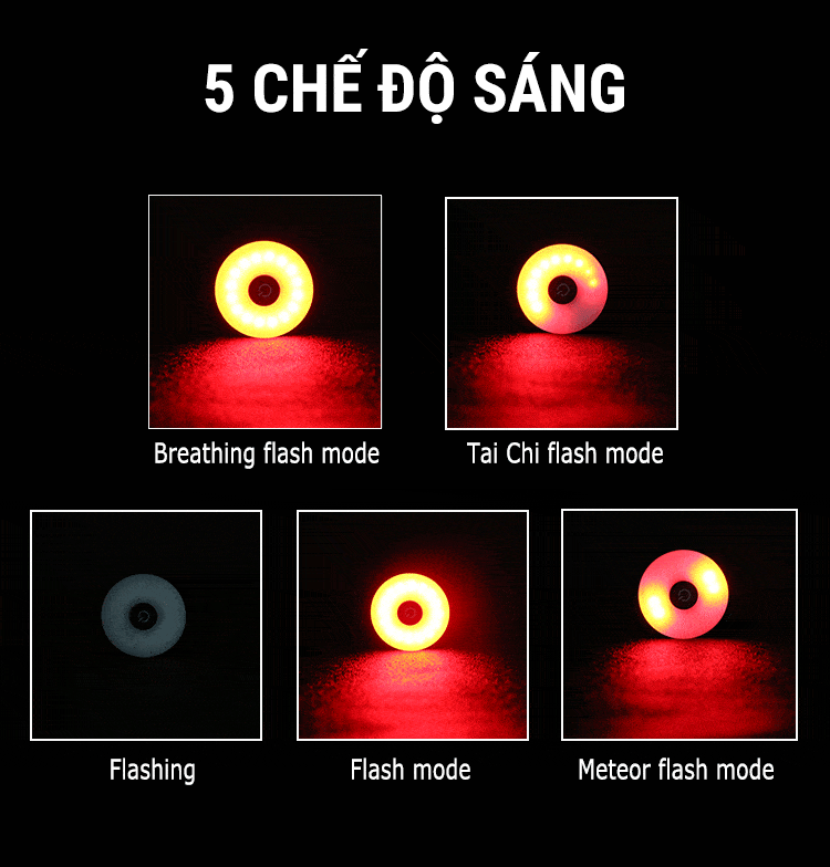 Đèn hậu chống nước pin sạc USB Mzyrh Tailight TL-01 1 den hau xe dap BK LT TL 01 16 1 Đèn hậu chống nước pin sạc USB Mzyrh Tailight TL-01 - YCB.vn